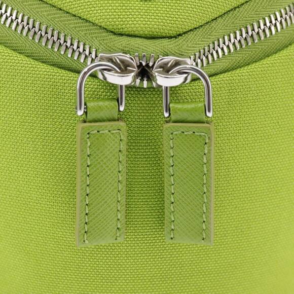 PRADA Shoulder Bag Canvas Silver Green - Picture 8 of 10